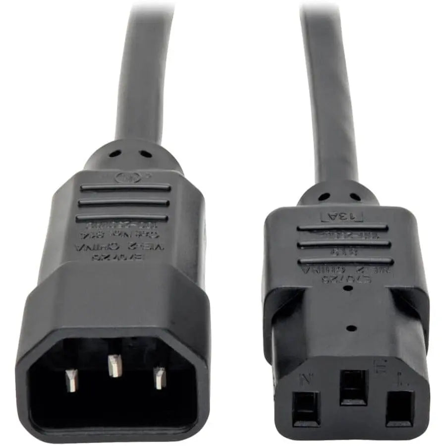 EATON Tripp Lite Computer Power Extension Cord Adapter 13A 16AWG C14 to C13 2ft - 13A, 16AWG (IEC-320-C14 to IEC-320-C13) 2-ft. - P004-002-13A
