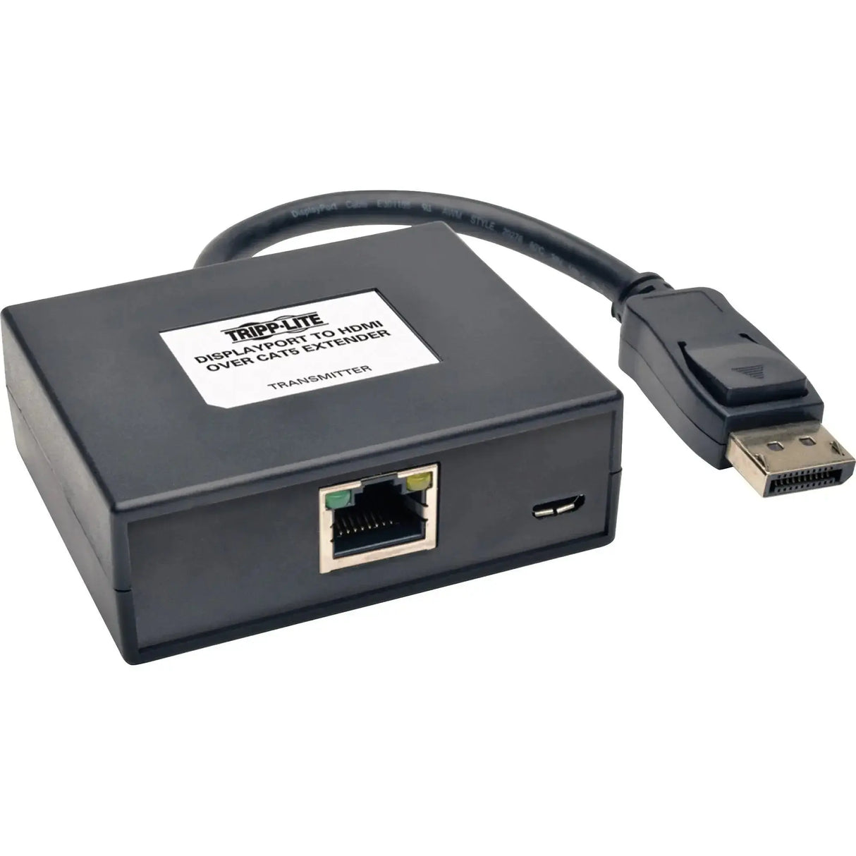 EATON Tripp Lite Display Port to HDMI Over Cat5/6 Video Extender Transmittor & Receiver - 1 Input Device - 1 Output Device - 150 ft Range - 2 x Network (RJ-45) - 2 x USB - 1 x HDMI Out - DisplayPort - Full - B150-1A1-HDMI