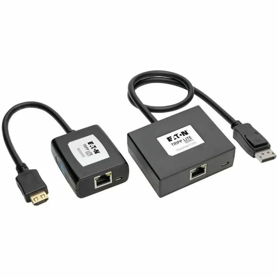 EATON Tripp Lite Display Port to HDMI Over Cat5/6 Video Extender Transmittor & Receiver - 1 Input Device - 1 Output Device - 150 ft Range - 2 x Network (RJ-45) - 2 x USB - 1 x HDMI Out - DisplayPort - Full - B150-1A1-HDMI