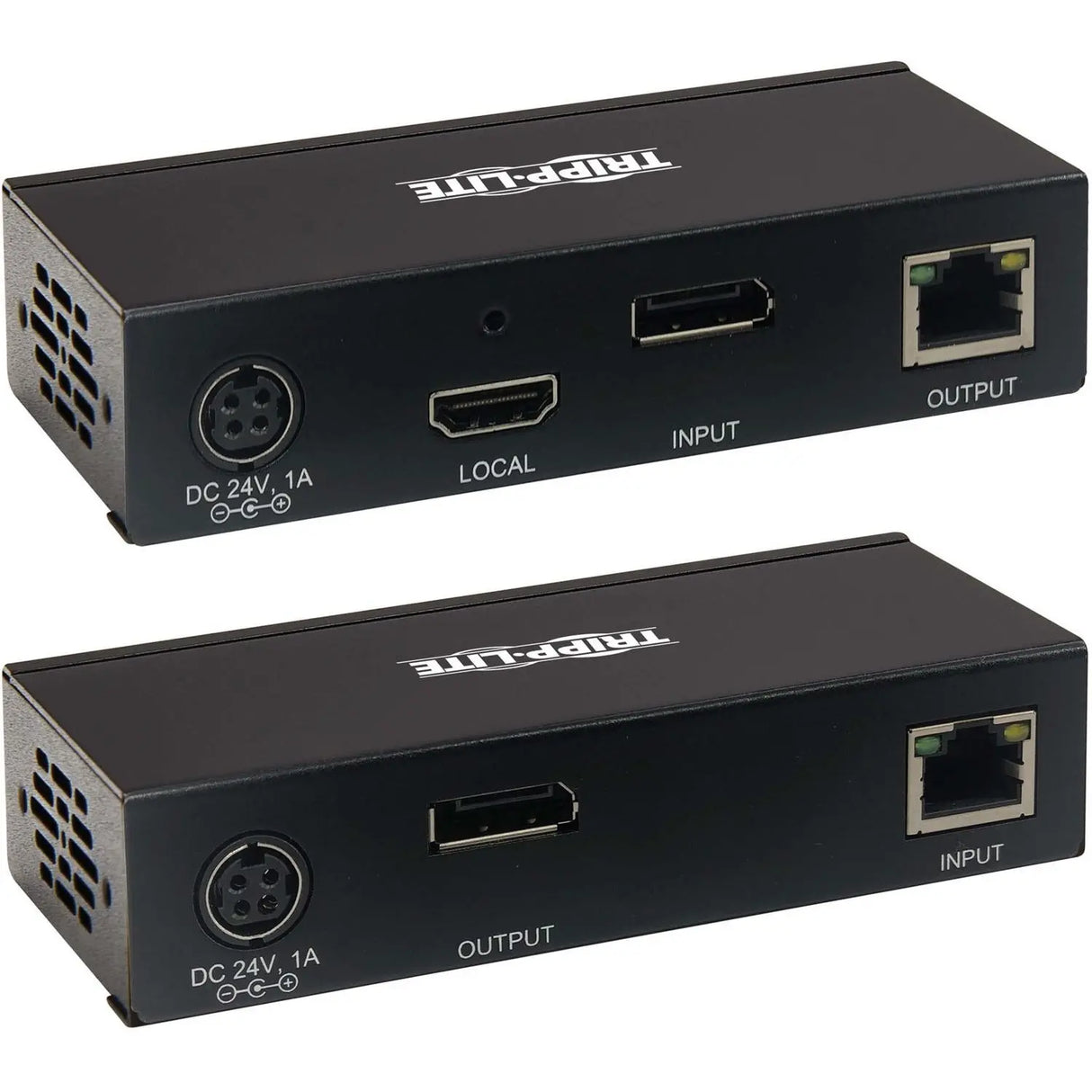 EATON Tripp Lite DisplayPort Over Cat6 Extender Kit KVM Support USB 4K PoC TAA - 2 Computer(s) - 1 Local User(s) - 2 Remote User(s) - 230 ft Range - 4K - 3840 x 2160 Maximum Video Resolution - 2 x Network (... - B127A-1A1-BDBD