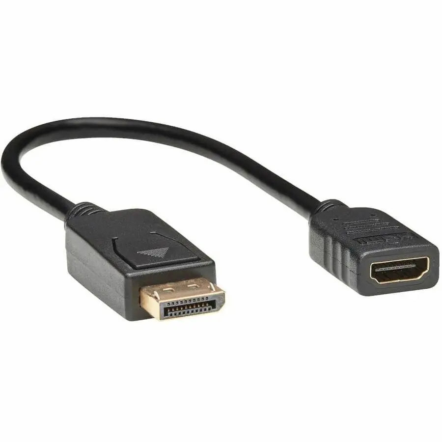 EATON Tripp Lite DisplayPort to HDMI Video Adapter Converter, M/F, 1 ft., DP to HDMI Black - 1 ft DisplayPort/HDMI A/V Cable for Audio/Video Device, Notebook, PC, HDTV, Monitor, Computer, Projector, TV - Fi... - P136-001