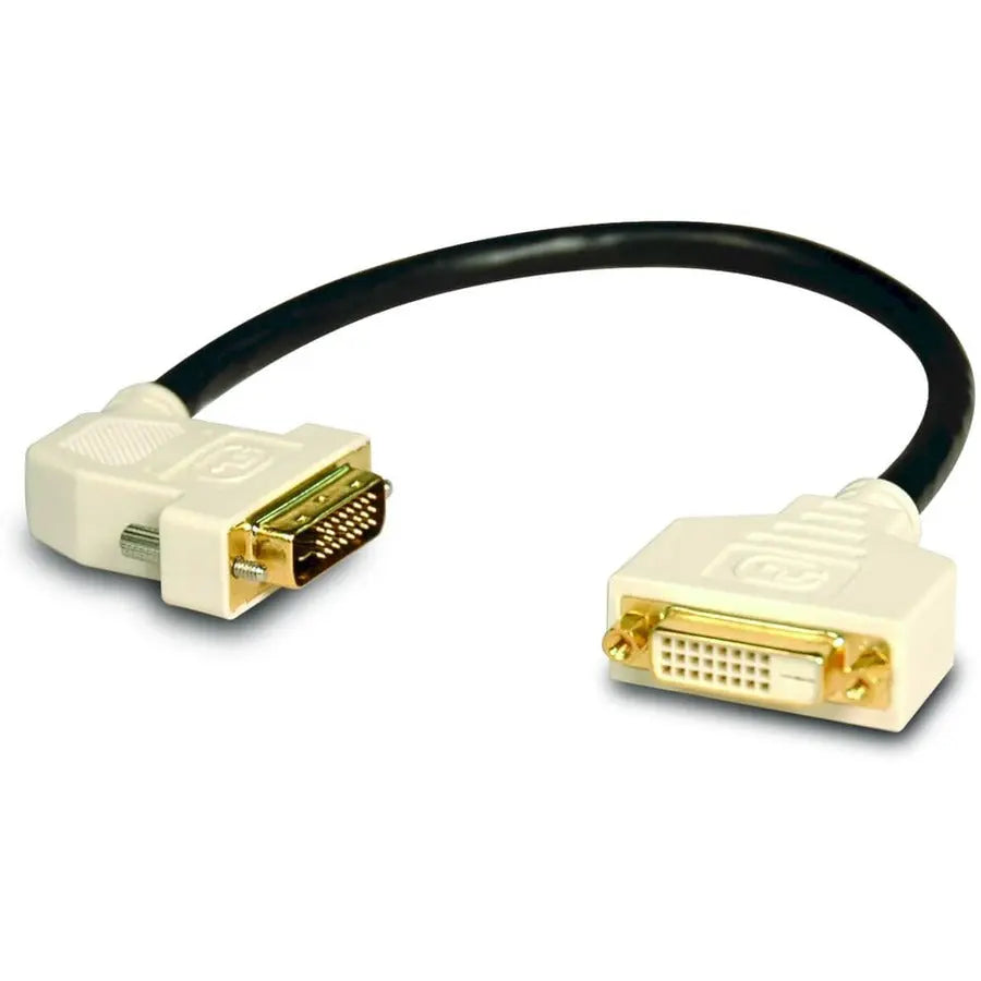 EATON Tripp Lite DVI Dual Link Digital Extension Adapter Cable with 45 degree Left Plug - (DVI-D M/F) 1-ft. - P562-001-45L