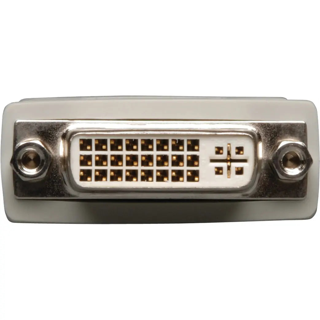 EATON Tripp Lite DVI-I to DVI-D Dual Link Video Cable Adapter (F/M) - 1 x DVI-D Digital Video Male - 1 x DVI-I Video Female - Gold Contact - Beige - P118-000