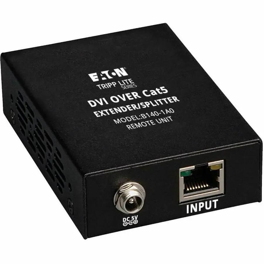 EATON Tripp Lite DVI Over Cat5/Cat6 Active Video Extender Remote Video Receiver 1920 x 1080 200' - 1920x1080 at 60Hz - B140-1A0