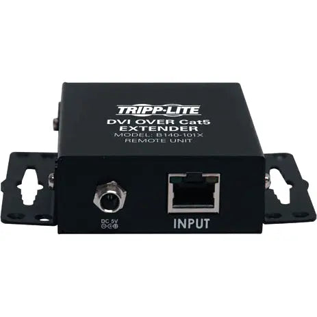 EATON Tripp Lite DVI over Cat5 Cat6 Extender Video Transmitter & Receiver TAA - 1 Input Device - 1 Output Device - 200 ft Range - 2 x Network (RJ-45) - 1 x DVI In - 1 x DVI Out - Full HD - 1920 x 1080 - Twi... - B140-101X