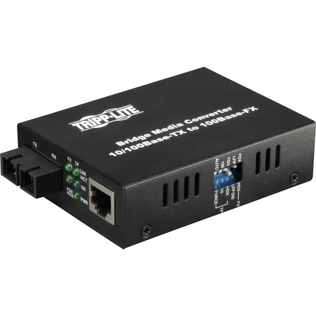 Tripp Lite Fiber Optic 10/100BaseT to 100BaseFX-SC Multimode Media Converter 2km 1310nm - 1 x RJ-45 , 1 x SC Duplex - 10/100Base-TX, 100Base-FX - N784-001-SC EATON