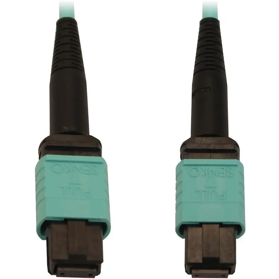 EATON Tripp Lite Fiber Optic Cable 40/100/400G MMF 50 OM3 12F MTP/MPO-PC F/F 3M - 9.84 ft Fiber Optic Network Cable for Network Device, Patch Panel, Switch - First End: 1 x MTP/MPO Network - Female - Second - N844B-03M-12-P