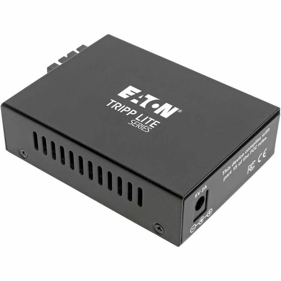 EATON Tripp Lite Gigabit Singlemode Fiber to Ethernet Media Converter, SC, 1310 nm, 20 km (12.4 mi.) - 1 x Network (RJ-45) - 1 x SC Ports - DuplexSC Port - Single-mode - Gigabit Ethernet - 1000Base-T, 1000B... - N785-INT-SC-SM