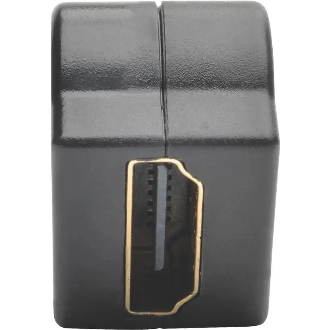 EATON Tripp Lite HDMI Coupler Keystone Panel Mount Angled All-in One F/F Black - 1 x HDMI Female Digital Audio/Video - 1 x HDMI Female Digital Audio/Video - Gold Plated Connector - Black - P164-000-KPA-BK