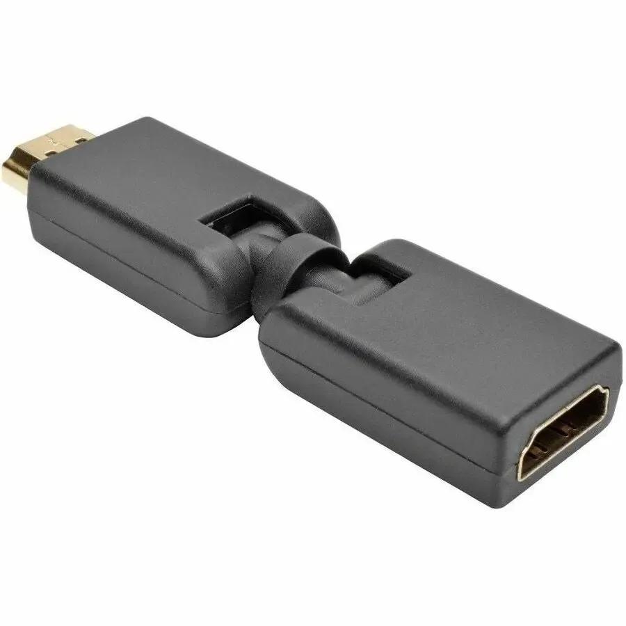 EATON Tripp Lite HDMI Male to Female Swivel Adapter Up / Down Angled Connector M/F - 1 x HDMI Digital Audio/Video Female - 1 x HDMI Digital Audio/Video Male - Black - P142-000-UD