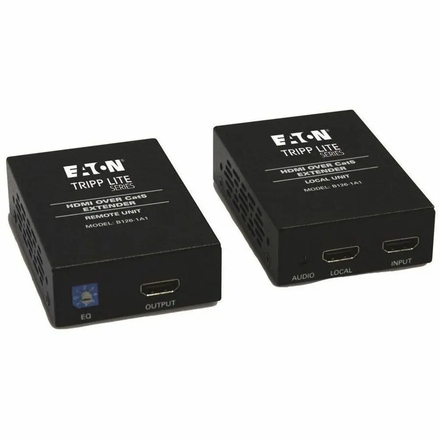EATON Tripp Lite HDMI Over Cat5/6 Active Video Extender Kit Transmitter Receiver 1080p 200' - 2 Input Device - 2 Output Device - 150 ft Range - 2 x Network (RJ-45) - 1 x HDMI In - 2 x HDMI Out - Twisted Pai... - B126-1A1