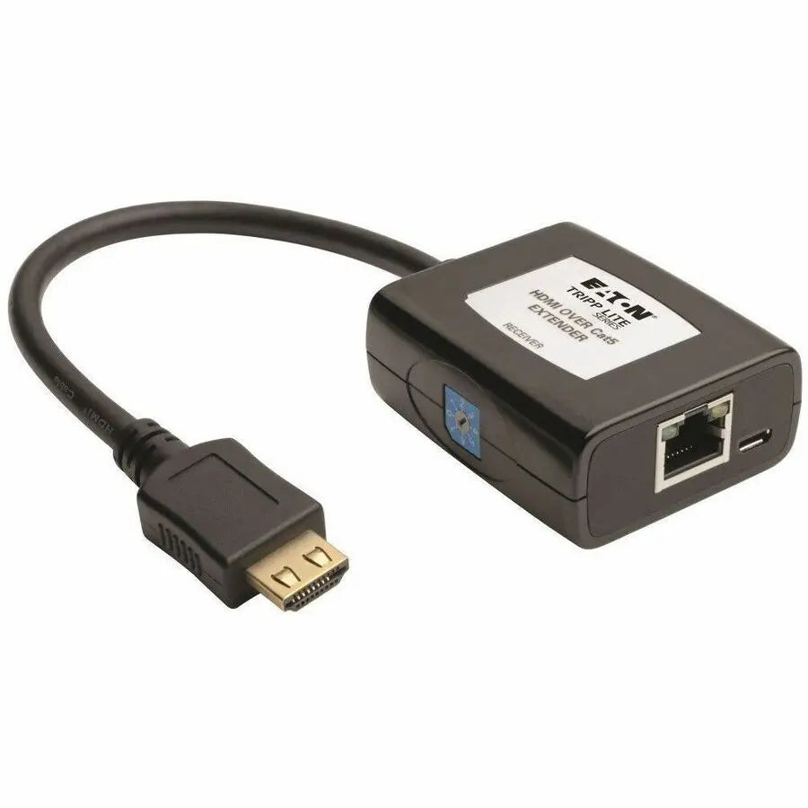 EATON Tripp Lite HDMI over Cat5/Cat6 Active Extender Receiver Video Audio 1080p - 1 Output Device - 125 ft Range - 1 x Network (RJ-45) - 1 x HDMI Out - Full HD - 1920 x 1080 - Twisted Pair - Category 6 - TA... - B126-1A0-U