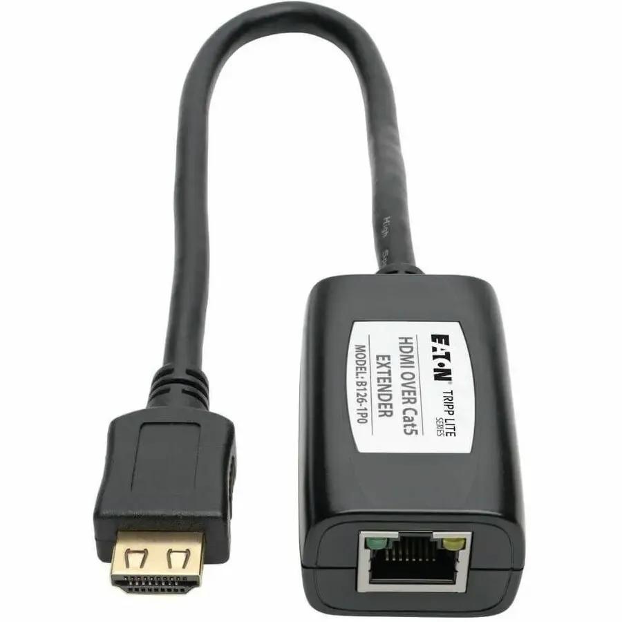 EATON Tripp Lite HDMI Over Cat5/Cat6 Passive Video Extender Remote Unit TAA / GSA - 1 Input Device - 1 Output Device - 100 ft Range - 1 x Network (RJ-45) - 1 x HDMI Out - Twisted Pair - Category 6 - Desktop... - B126-1P0