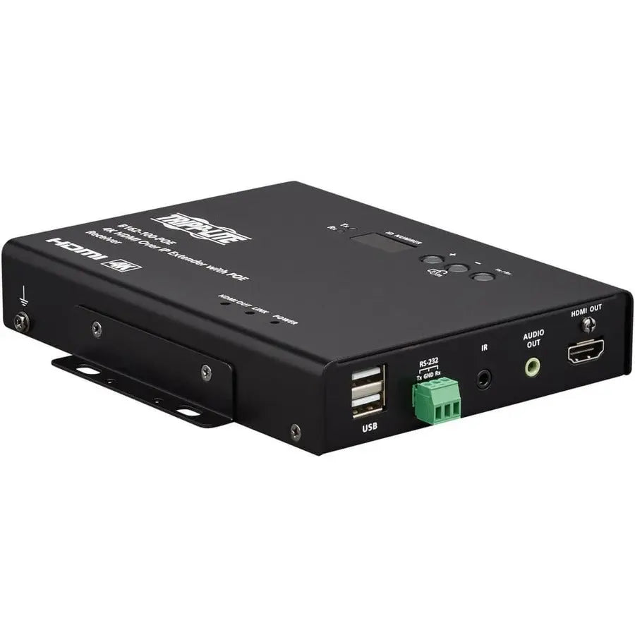 EATON Tripp Lite HDMI over IP Extender Transmitter - 4K, 4:4:4, PoE, 328 ft. (100 m) - 1 Input Device - 328 ft Range - 1 x Network (RJ-45) - 1 x USB - 1 x HDMI In - 4K UHD - 4096 x 2160 - Twisted Pair - Cat... - B162-001-POE
