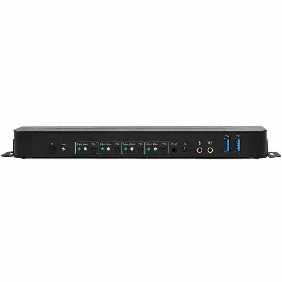 EATON Tripp Lite HDMI USB KVM Switch 4-Port 4K 60Hz HDR HDCP 2.2 IR USB Sharing - 4 Computer(s) - 1 Local User(s) - 4096 x 2160 - 8 x USB - 5 x HDMI - B005-HUA4
