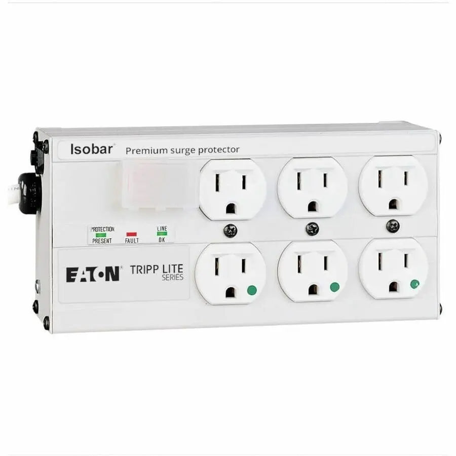 EATON Tripp Lite Isobar Surge Protector Medical Metal 6 Outlet 15' Cord - Receptacles: 6 x NEMA 5-15R - 3330J - ISOBAR6ULTRAHG