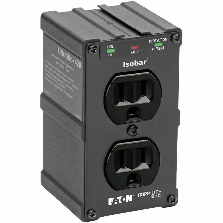 EATON Tripp Lite Isobar Surge Protector Wall Mount Direct Plug In 2 Out 1410 Joul - Receptacles: 2 x NEMA 5-15R - 1410J - ULTRABLOK