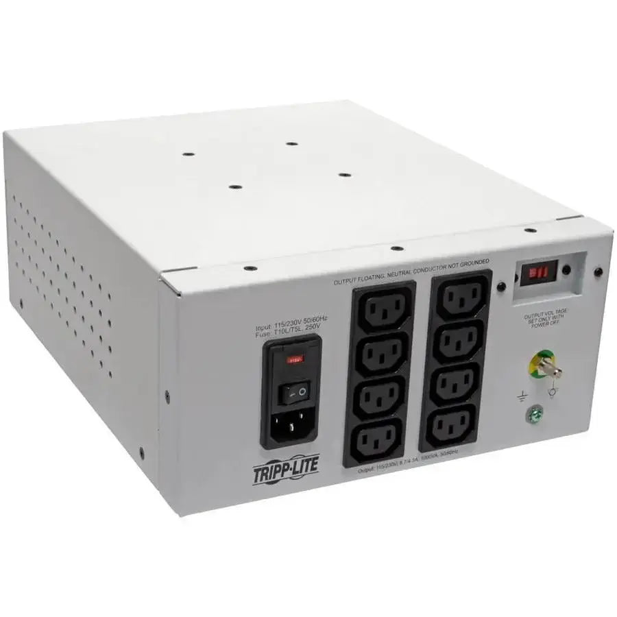 Tripp Lite Isolation Transformer Hospital Dual-Voltage 115/230V 1000W 8 C13 - 1000 VA - 120 V AC, 230 V AC Input - 115 V AC, 230 V AC Output - IS1000HGDV EATON