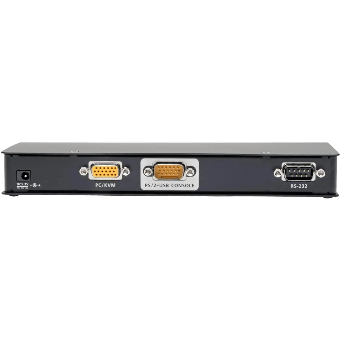 EATON Tripp Lite KVM Server Remote Control External over IP RS-232 Port TAA GSA - 1 x 1 - 1 x Keyboard/Mouse/Video - 0U - Rack-mountable - B051-000