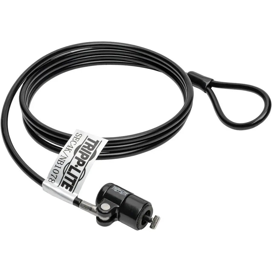 EATON Tripp Lite Laptop Security Lock Keyed Theft Deterrent Cable 4ft 4' - Polyvinyl Chloride (PVC), Nickel, Zinc Alloy - 4 ft - For Notebook, Docking Station - SEC4K