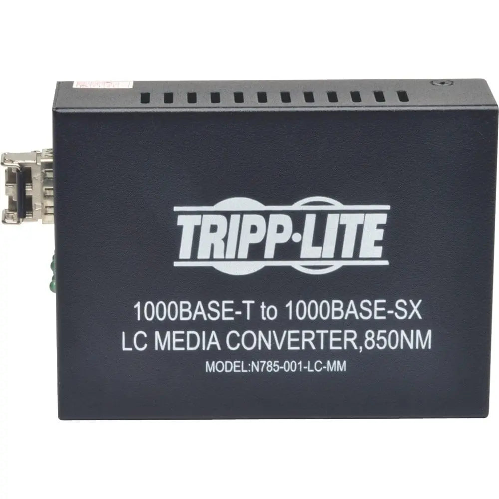 EATON Tripp Lite LC Multimode Fiber Media Converter Gigabit RJ45 10/100/1000 550M 850nm - 1 x Network (RJ-45) - 10/100/1000Base-T, 1000Base-SX - Desktop - N785-001-LC-MM