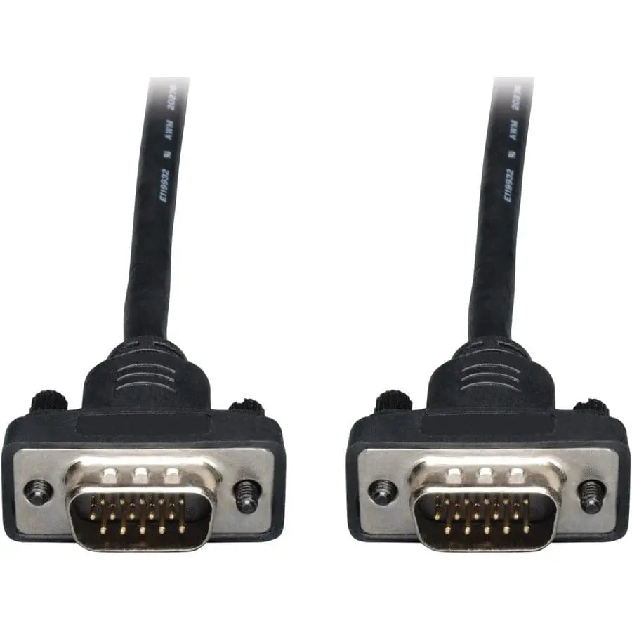 EATON Tripp Lite Low Profile VGA RGB Coax Monitor Cable High Resolution HD15 M/M 50ft - Coaxial for Video Device, Monitor - 50 ft - 1 x HD-15 Male VGA - 1 x HD-15 Male VGA - Nickel Plated, Gold-plated Conta... - P502-050-SM