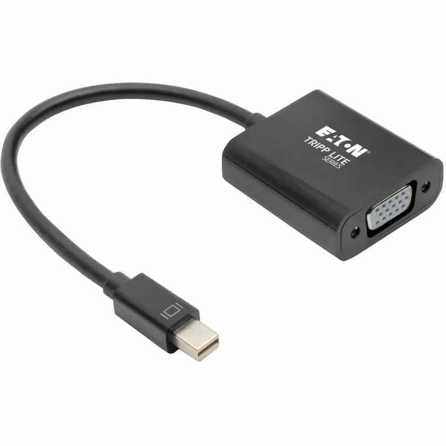 EATON Tripp Lite Mini DisplayPort 1.2 to VGA Adapter Active 1080p Black mDP to VGA 6in - Mini DisplayPort/VGA for Chromebook, Projector, Video Device, Monitor, Notebook, Tablet, MacBook, TV, Tablet, Graphic... - P137-06N-VGAV2B