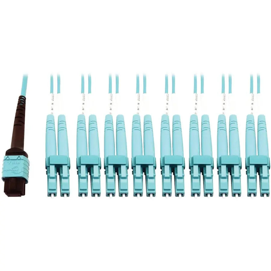 EATON Tripp Lite Multimode Fiber Optic Breakout Cable 24F MTP/MPO-PC to x8 LC F/M 1M - 3.28 ft Fiber Optic Network Cable for Network Device, Transceiver, Network Switch, Patch Panel - First End: 1 x MTP/MPO... - N846D-01M-24CAQ