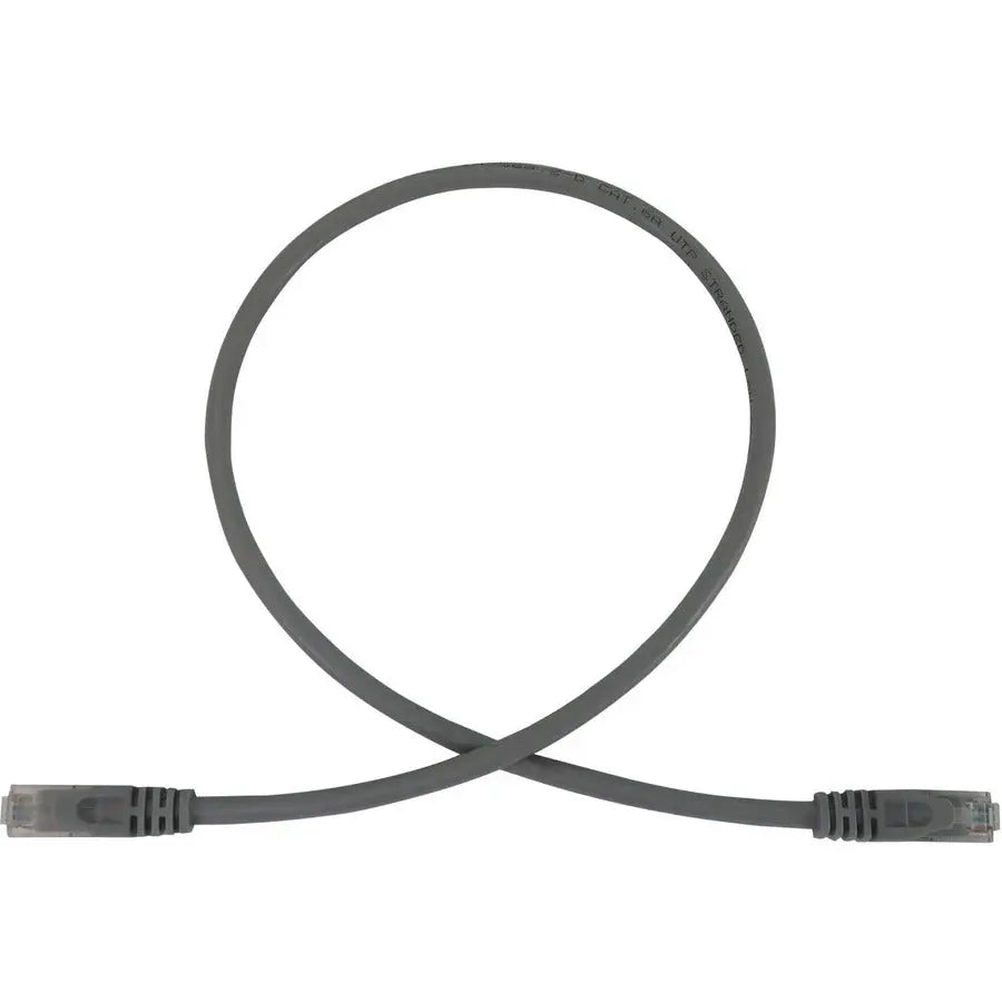 EATON Tripp Lite N261-002-GY Cat.6a UTP Network Cable - 2 ft Category 6a Network Cable for Network Device, Switch, Patch Panel, Server, Router, Hub, Printer, Computer, Photocopier, Modem, Security Camera, . - N261-002-GY