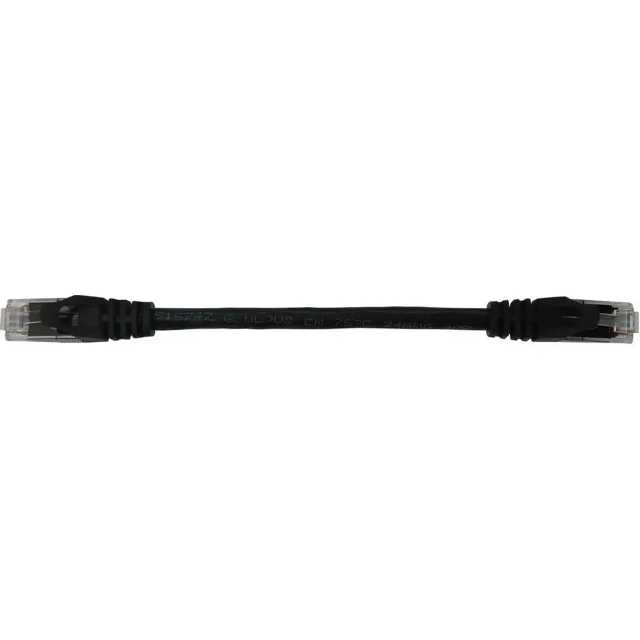 EATON Tripp Lite N261-06N-BK Cat.6a UTP Network Cable - 6" Category 6a Network Cable for Network Device, Switch, Patch Panel, Server, Router, Hub, Printer, Computer, Photocopier, Modem, Security Camera, ... - N261-06N-BK