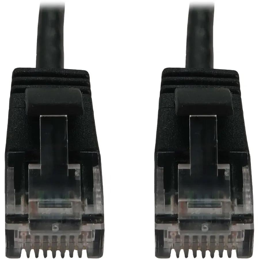 EATON Tripp Lite N261-S07-BK Cat6a UTP Patch Network Cable - 7 ft Category 6a Network Cable for Network Device, Server, Switch, Router, Hub, Printer, Computer, Photocopier, Modem, PoE Device, Patch Panel, . - N261-S07-BK