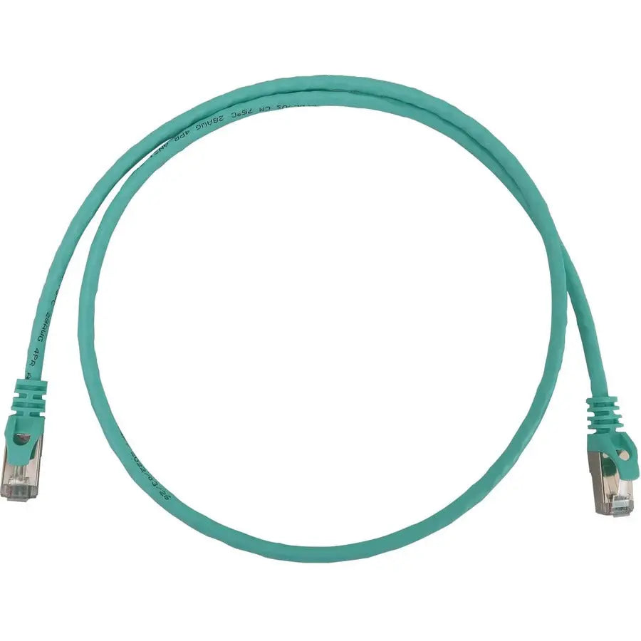 EATON Tripp Lite N262-S03-AQ Cat6a STP Patch Network Cable - 3 ft Category 6a Network Cable for Network Device, Server, Switch, Router, Hub, Printer, Computer, Photocopier, Modem, PoE Device, Patch Panel, . - N262-S03-AQ