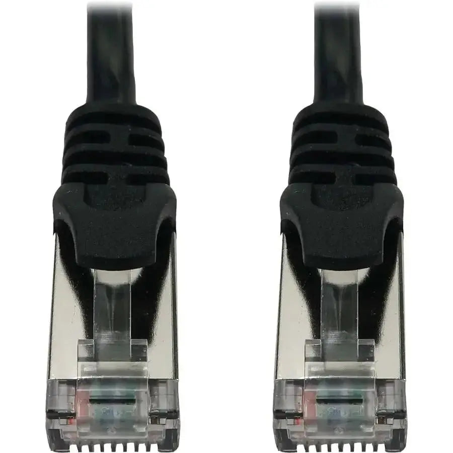 EATON Tripp Lite N262-S07-BK Cat6a STP Patch Network Cable - 7 ft Category 6a Network Cable for Network Device, Server, Switch, Router, Hub, Printer, Computer, Photocopier, Modem, PoE Device, Patch Panel, . - N262-S07-BK