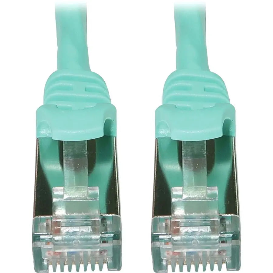 EATON Tripp Lite N262-S15-AQ Cat6a STP Patch Network Cable - 15 ft Category 6a Network Cable for Network Device, Server, Switch, Router, Hub, Printer, Computer, Photocopier, Modem, PoE Device, Patch Panel, - N262-S15-AQ