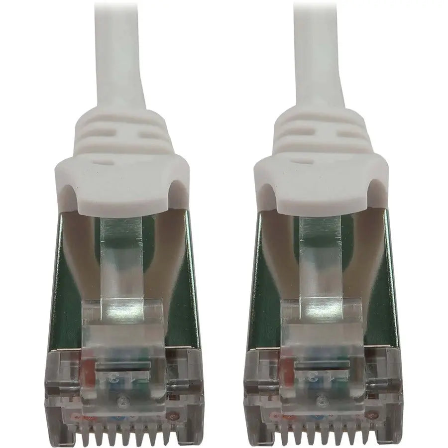 EATON Tripp Lite N262-S15-WH Cat6a STP Patch Network Cable - 15 ft Category 6a Network Cable for Network Device, Server, Switch, Router, Hub, Printer, Computer, Photocopier, Modem, PoE Device, Patch Panel, - N262-S15-WH