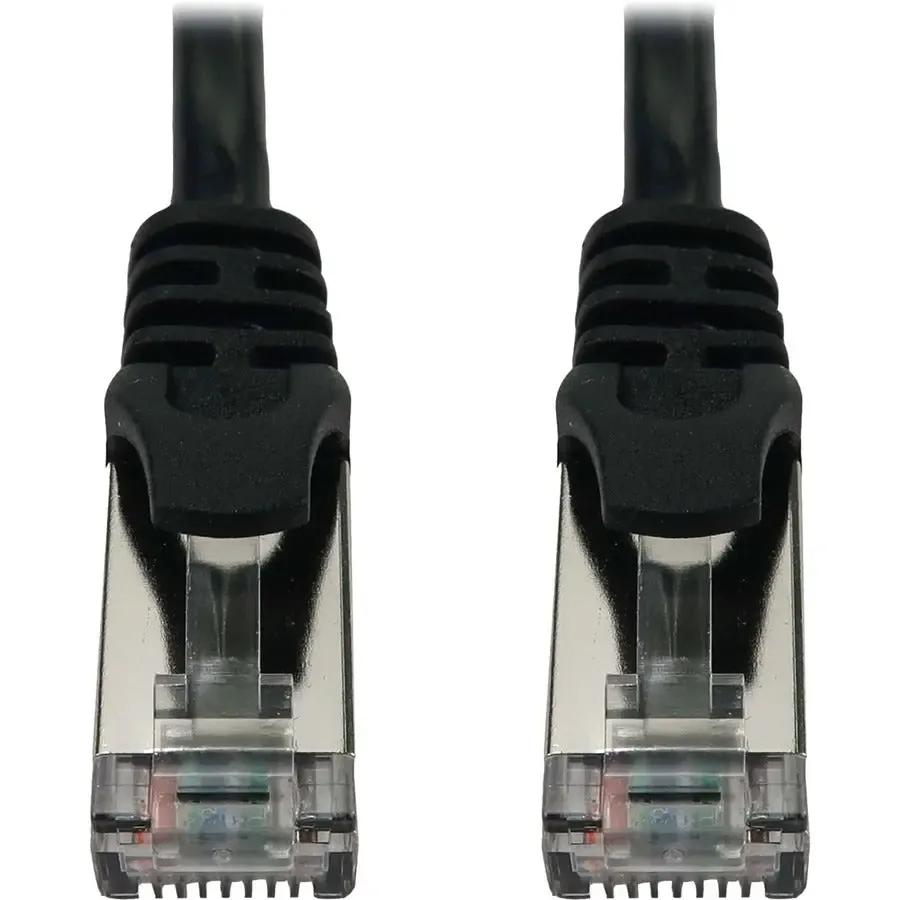 EATON Tripp Lite N262-S25-BK Cat6a STP Patch Network Cable - 25 ft Category 6a Network Cable for Network Device, Server, Switch, Router, Hub, Printer, Computer, Photocopier, Modem, PoE Device, Patch Panel, - N262-S25-BK