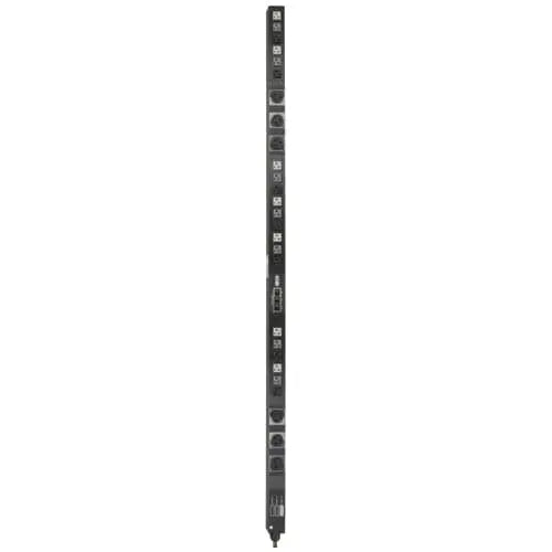 EATON Tripp Lite PDU 3-Phase Metered 208/120V 5.7 kW 21 5-15/20R; 6 L6-20R 0URM - 6 x NEMA L6-20R, 21 x NEMA 5-15/20R - 5.70 kVA - Vertical Rackmount, Toolless-mount - PDU3MV6L2120B
