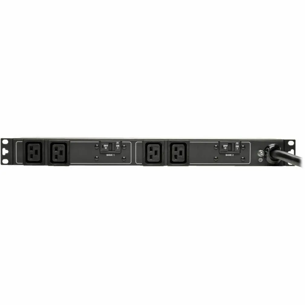 EATON Tripp Lite PDU Basic 208V / 240V 5/5.8kW 30A C19 4 Outlet L6-30P Horizontal 1URM - NEMA L6-30P - 4 x IEC 60320 C19 - 230 V AC - 5.80 kVA - 1U Horizontal Rackmount, Wall Mountable, Under-counter - PDUH30HV19