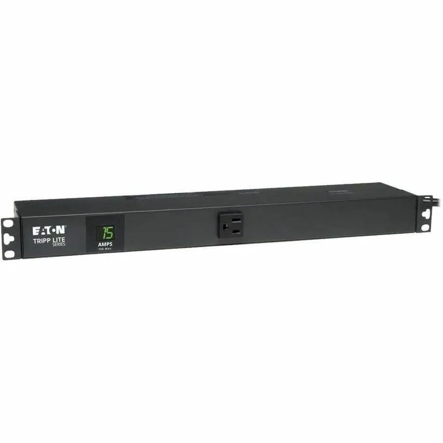 EATON Tripp Lite PDU Metered 120V 15A 5-15R 13 Outlet 5-15P Horizontal 1URM 6ft Cord - NEMA 5-15P - 13 x NEMA 5-15R - PDUMH15-6