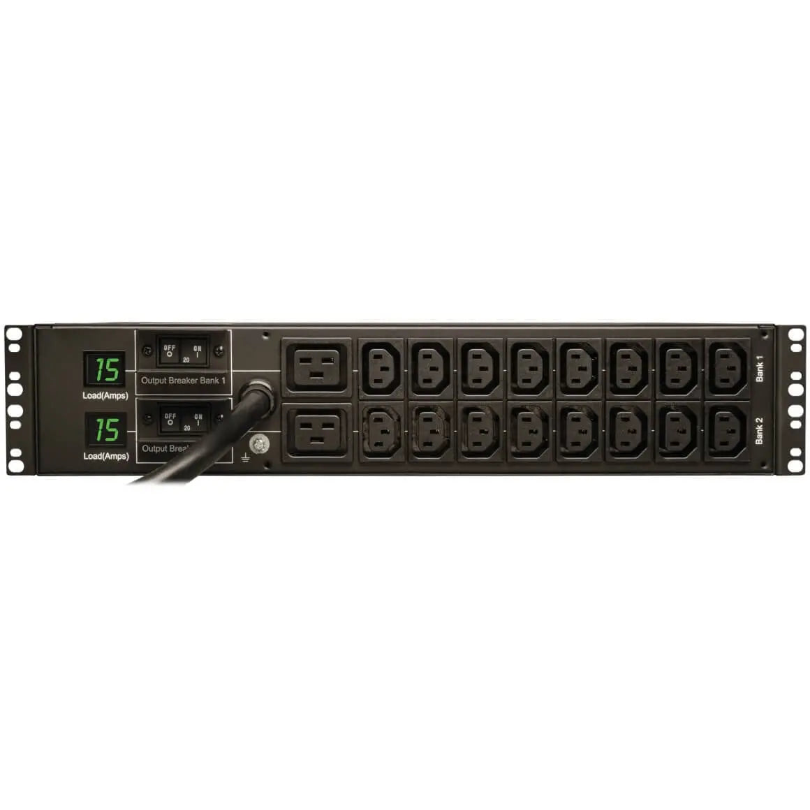 EATON Tripp Lite PDU Metered 16 C13 2 C19 Outlets 208/240V 5.8kW L6-30P 2URM TAA - Metered - NEMA L6-30P - 16 x IEC 60320 C13, 2 x IEC 60320 C19 - 230 V AC - 2U - Horizontal - Rack-mountable - TAA Compliant - PDUMH30HV6