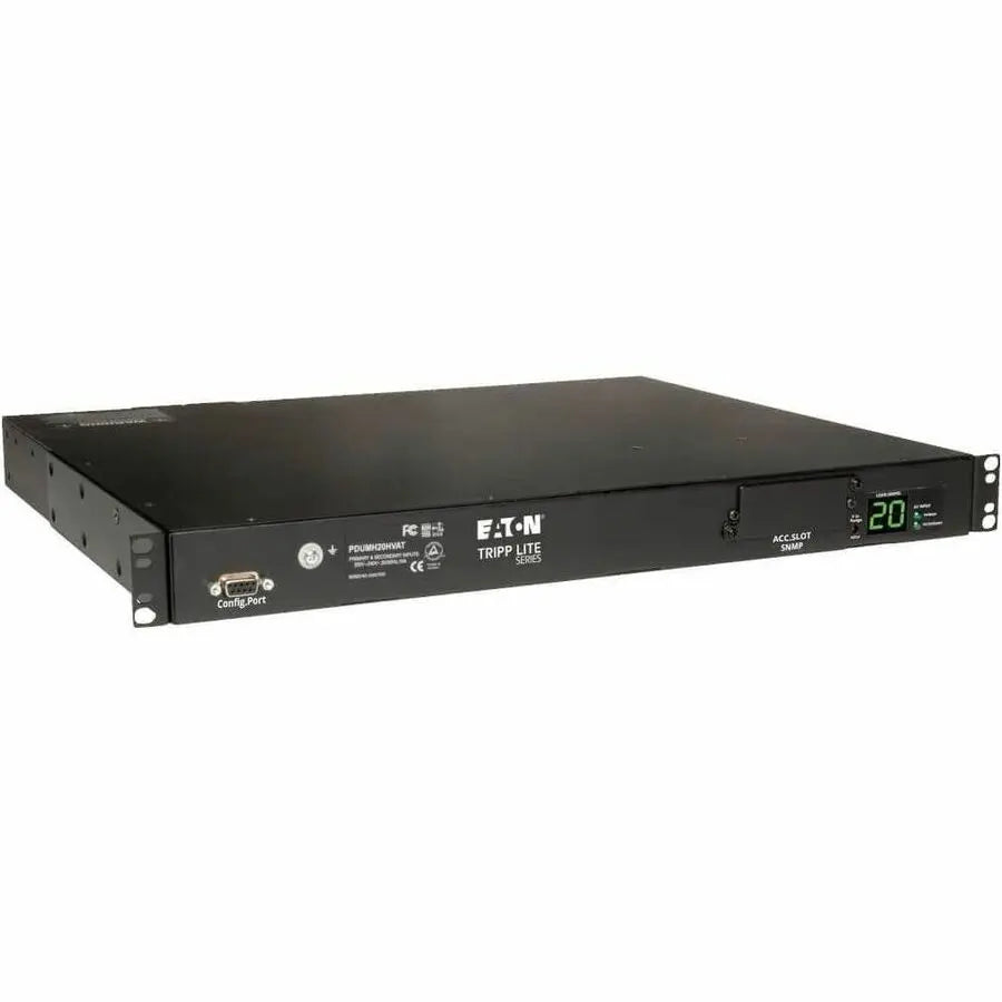 EATON Tripp Lite PDU Metered ATS 200-240V 16/20A 8 C13; 2 C19; 2 C20 1URM TAA Compliant - 2 x IEC 60320 C19, 8 x IEC 60320 C13 - 200 V AC - PDUMH20HVAT