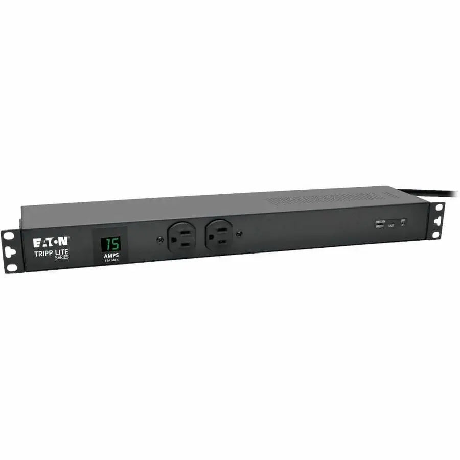 EATON Tripp Lite PDU Metered Isobar Surge 120V 15A 5-15R 14 Outlet 5-15P 1URM - NEMA 5-15P - 14 x NEMA 5-15R - 120 V AC - 1440 W - 1U - Vertical - Wall-mountable, Rack-mountable - PDUMH15-ISO