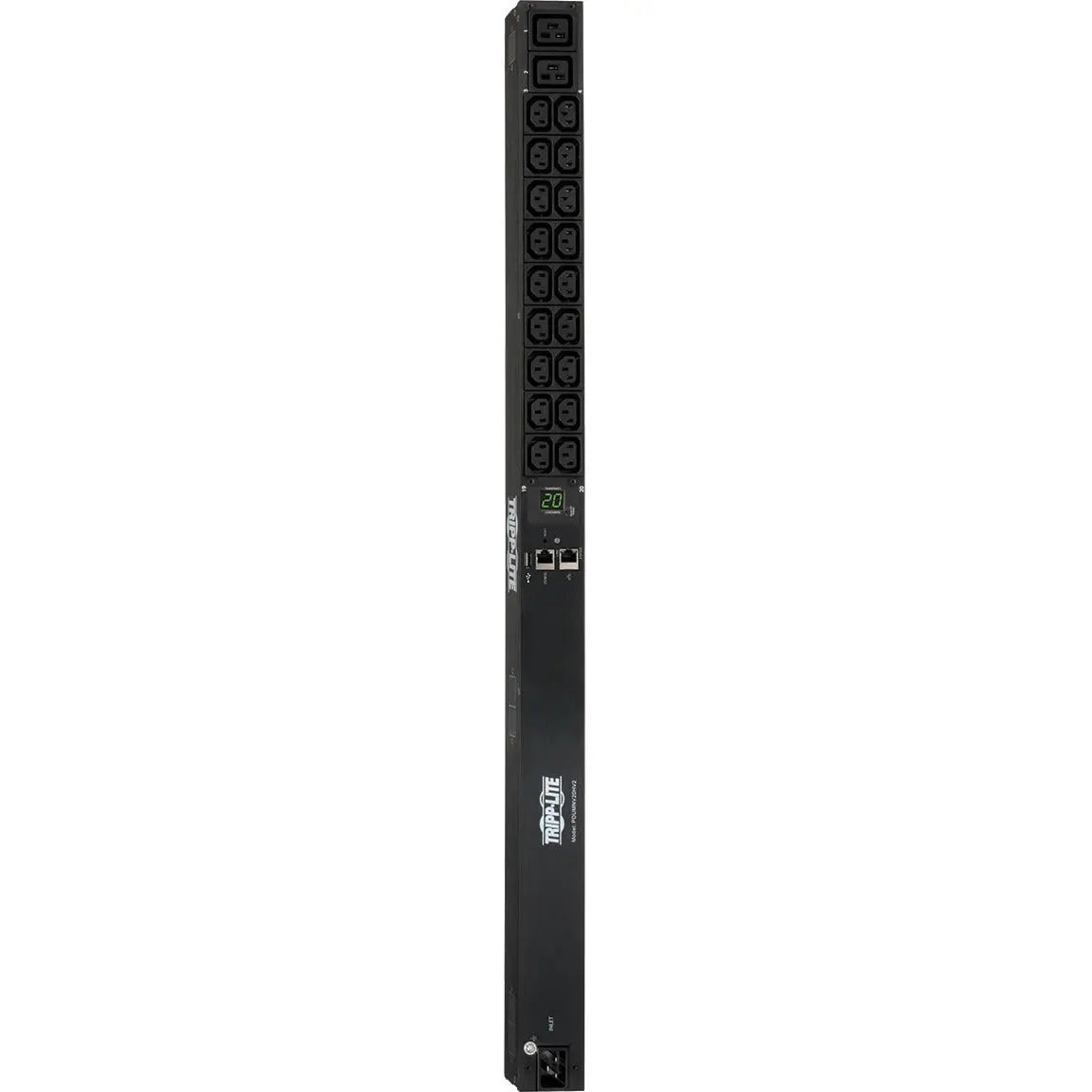 Tripp Lite PDU Monitored 208/230V 20A 18 C13;2 C19 C20/L6-20P LX Interface - Monitored - NEMA L6-20P, IEC 60320 C20 - 2 x IEC 60320 C19, 18 x IEC 60320 C13 - 230 V AC - 0U - Vertical - Rack Mount - Ra - PDUMNV20HV2LX EATON