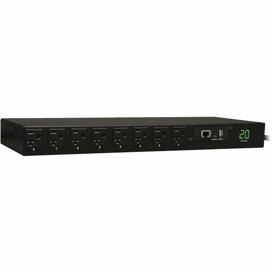 Tripp Lite PDU Switched 120V 20A 5-15/20R 16 Outlet 1U RM TAA - 1URack-mountable, Vertical, Wall Mountable - PDUMH20NET EATON