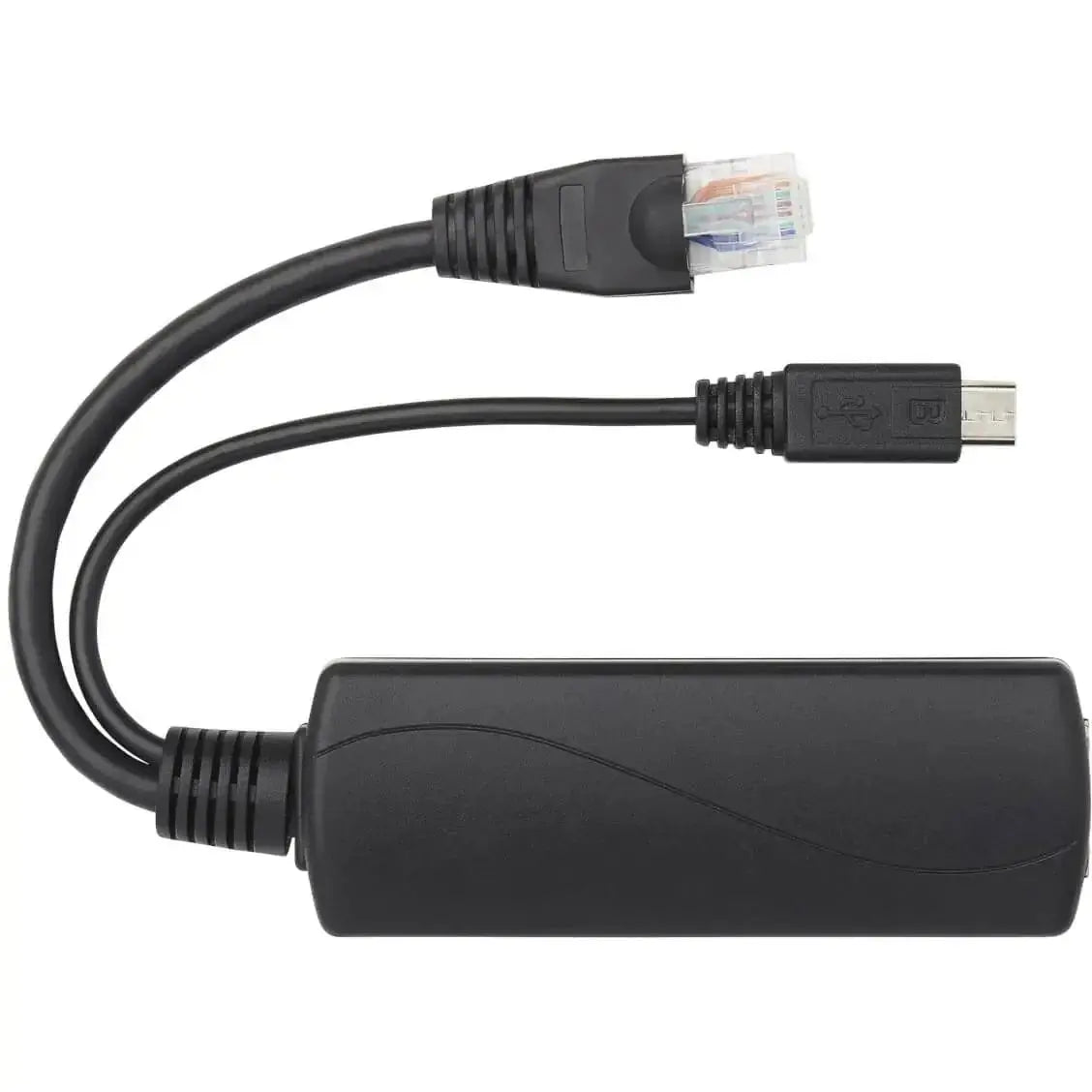 EATON Tripp Lite PoE to USB Micro-B and RJ45 Active Splitter 48V to 5V 1A 100M - 328 ft Maximum Operating Distance - Network (RJ-45) - USB - NPOE-SPL-G-5VMU