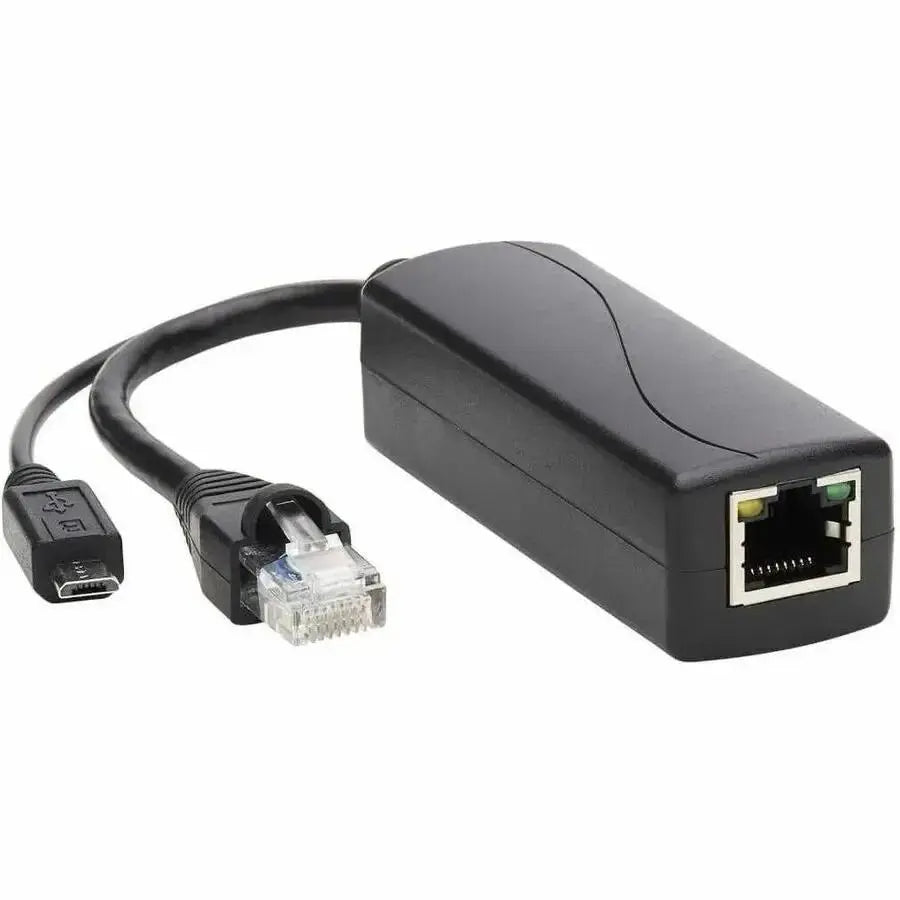 EATON Tripp Lite PoE to USB Micro-B and RJ45 Active Splitter 48V to 5V 1A 100M - 328 ft Maximum Operating Distance - Network (RJ-45) - USB - NPOE-SPL-G-5VMU