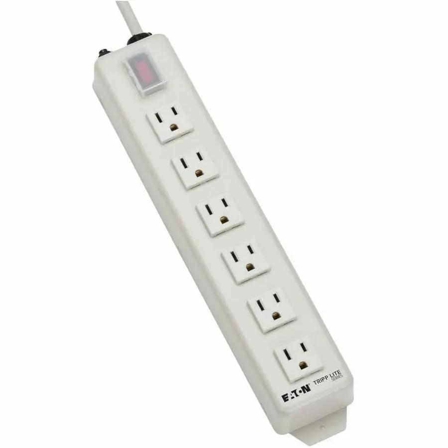 EATON Tripp Lite Power Strip 120V 5-15R 6 Outlet Metal 15' Cord 5-15P - NEMA 5-15P - 6 NEMA 5-15R - 15ft - TLM615NC