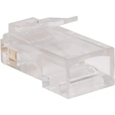 EATON Tripp Lite RJ45 for Solid / Standard Conductor 4-Pair Cat5e Cat5 Cable 100 Pack - 100 Pack - 1 x RJ-45 Network Male - N030-100
