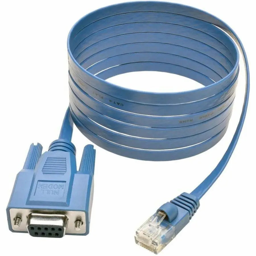 EATON Tripp Lite RJ45 to DB9F Cisco Serial Console Port Rollover Cable 6' 6ft - 6 ft DB-9/RJ-45 Data Transfer Cable for Network Device, PC, Notebook, Switch, Router - First End: 1 x RJ-45 Network - Male - S... - P430-006