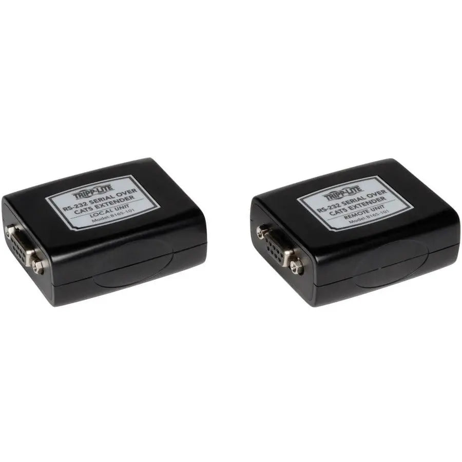 EATON Tripp Lite RS-232 / Serial Over Cat5/Cat6 Video Extender Kit Transmitter Receiver 3280' - Network (RJ-45) - 3280.84 ft Extended Range - B165-101